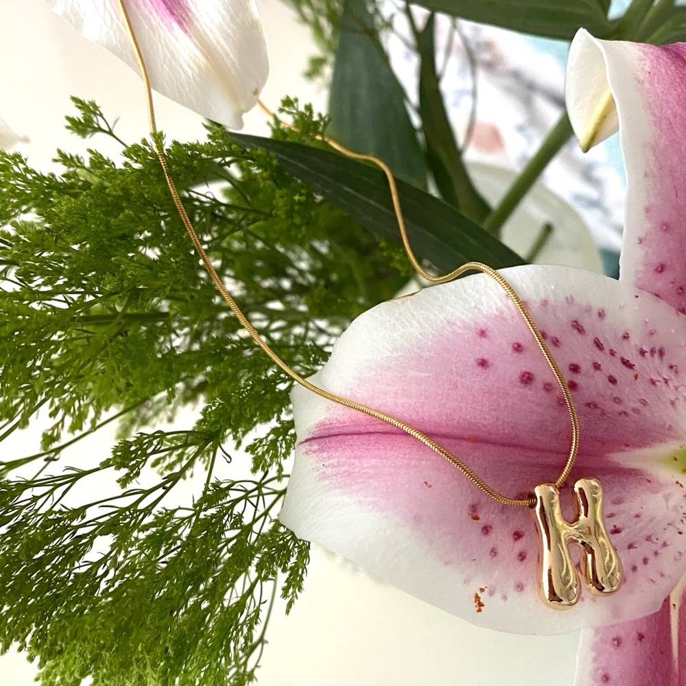 H Gold Necklace
